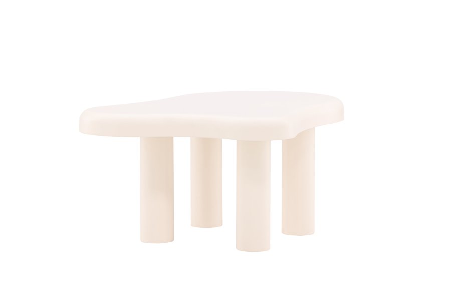 VENTURE DESIGN Strömstad salongbord, kologisk - hvit MDF (71x100)