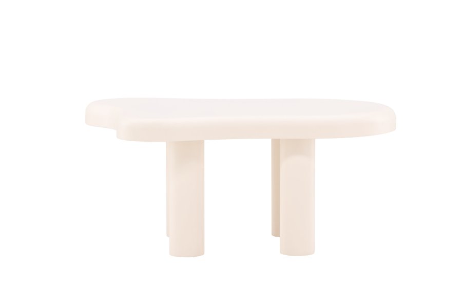 VENTURE DESIGN Strömstad salongbord, kologisk - hvit MDF (71x100)