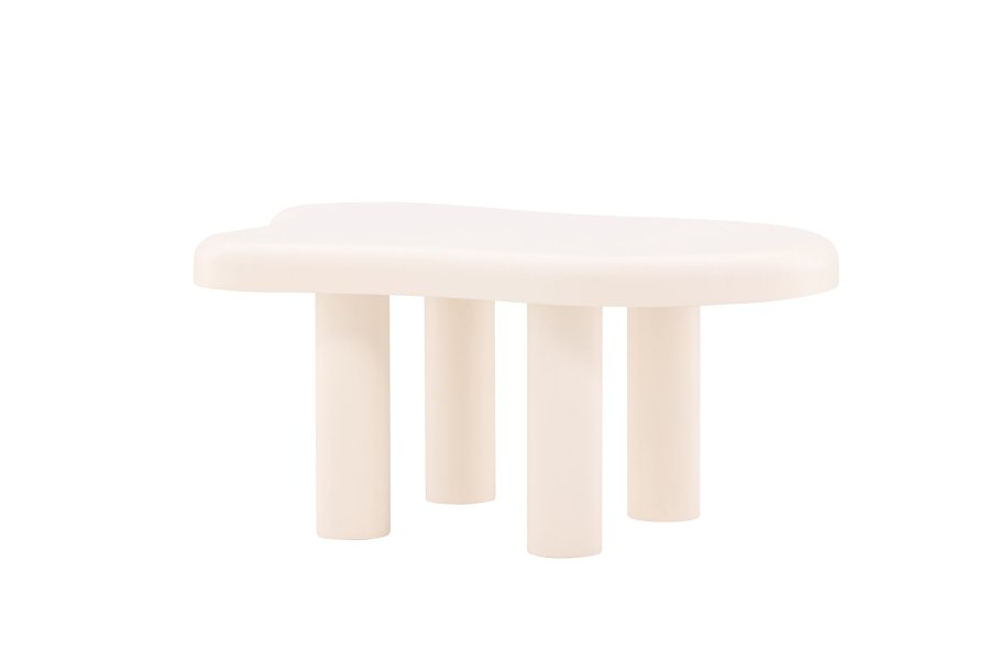 VENTURE DESIGN Strömstad salongbord, kologisk - hvit MDF (71x100)