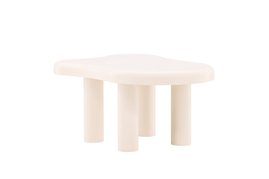 VENTURE DESIGN Strömstad salongbord, kologisk - hvit MDF (71x100)