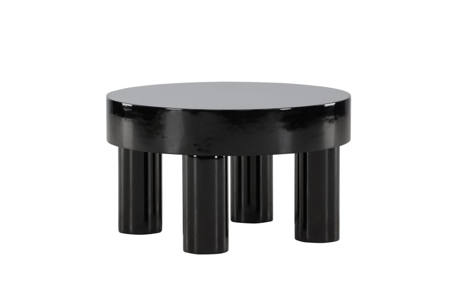 VENTURE DESIGN Varberg salongbord, rundt - blank svart MDF (60)