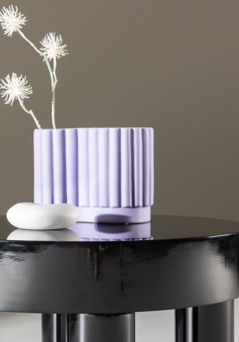 VENTURE DESIGN Varberg salongbord, rundt - blank svart MDF (60)