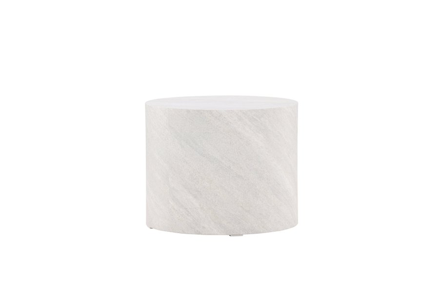 VENTURE DESIGN York salongbord, rundt - gr betonglook MDF (50)