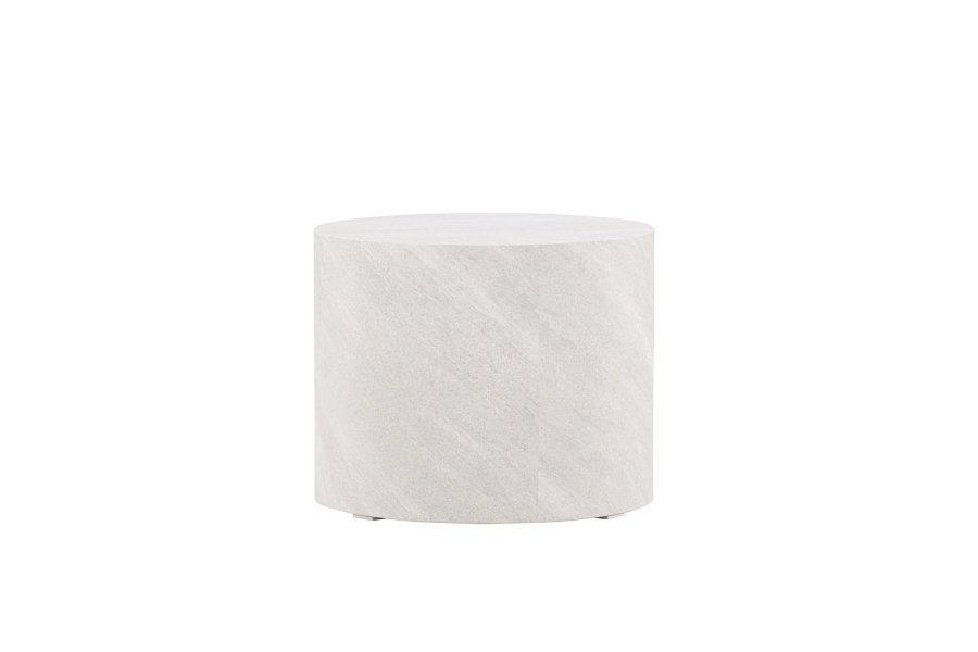 VENTURE DESIGN York salongbord, rundt - gr betonglook MDF (50)