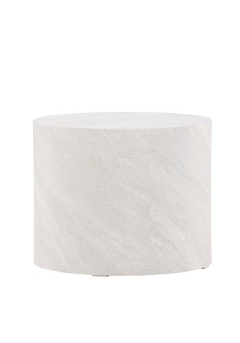 VENTURE DESIGN York salongbord, rundt - gr betonglook MDF (50)