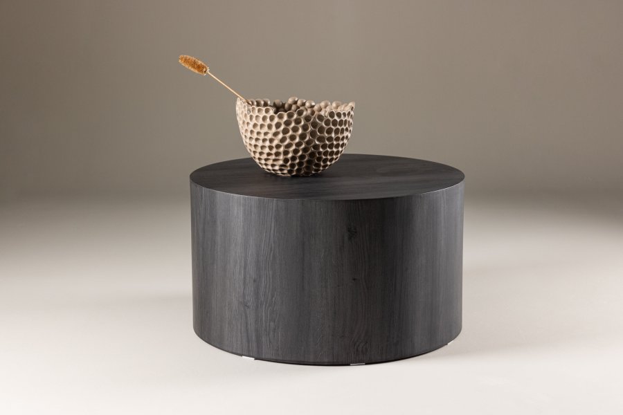 VENTURE DESIGN York salongbord, rundt - svart MDF - (80)