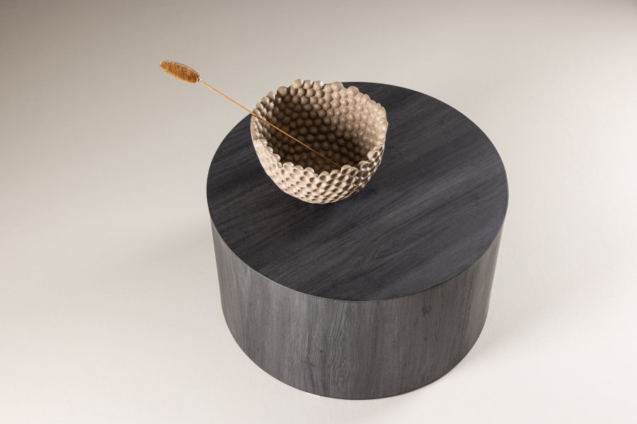 VENTURE DESIGN York salongbord, rundt - svart MDF - (80)