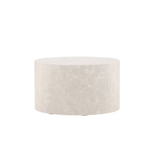 VENTURE DESIGN York soffbord, runt - beige MDF (80)