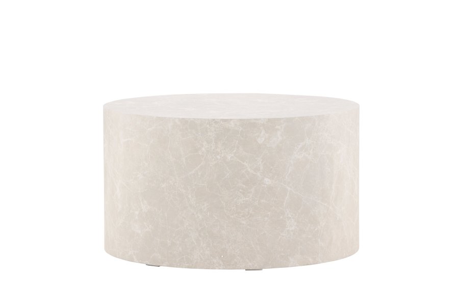 VENTURE DESIGN York salongbord, rundt - beige MDF (80)