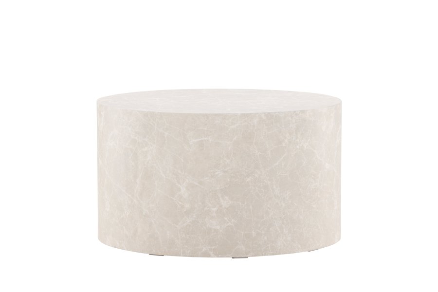 VENTURE DESIGN York salongbord, rundt - beige MDF (80)
