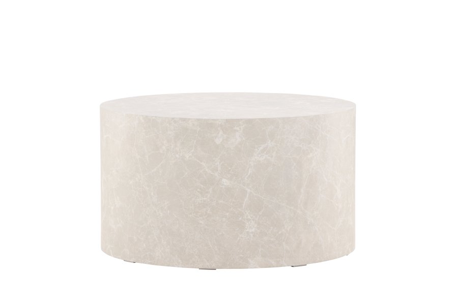 VENTURE DESIGN York salongbord, rundt - beige MDF (80)