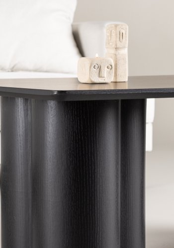 VENTURE DESIGN Olivia salongbord, rektangulrt - svart 3D papir MDF (60x120)