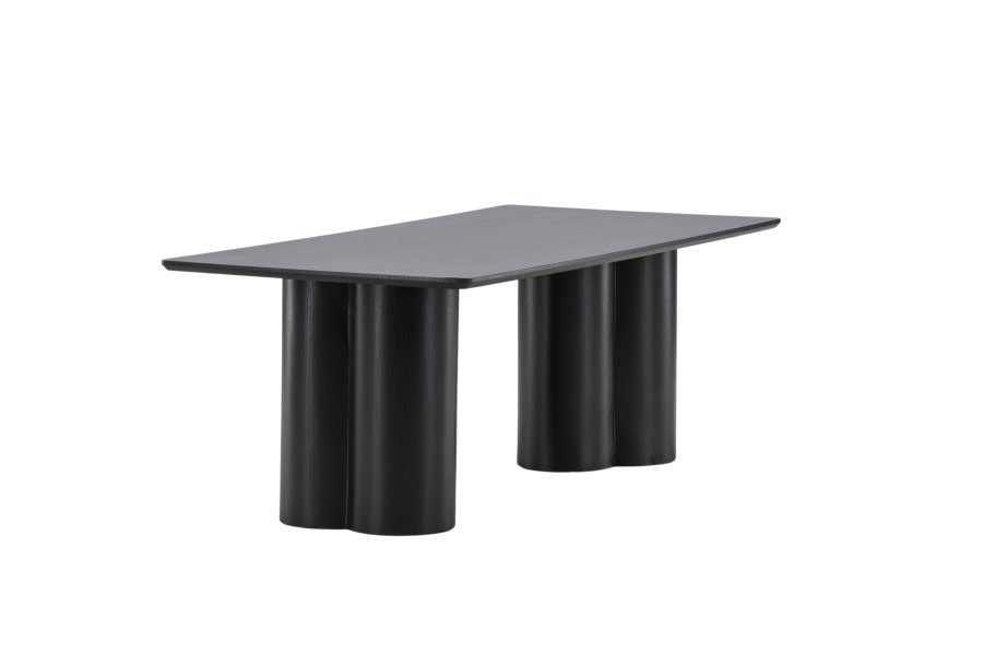 VENTURE DESIGN Olivia salongbord, rektangulrt - svart 3D papir MDF (60x120)