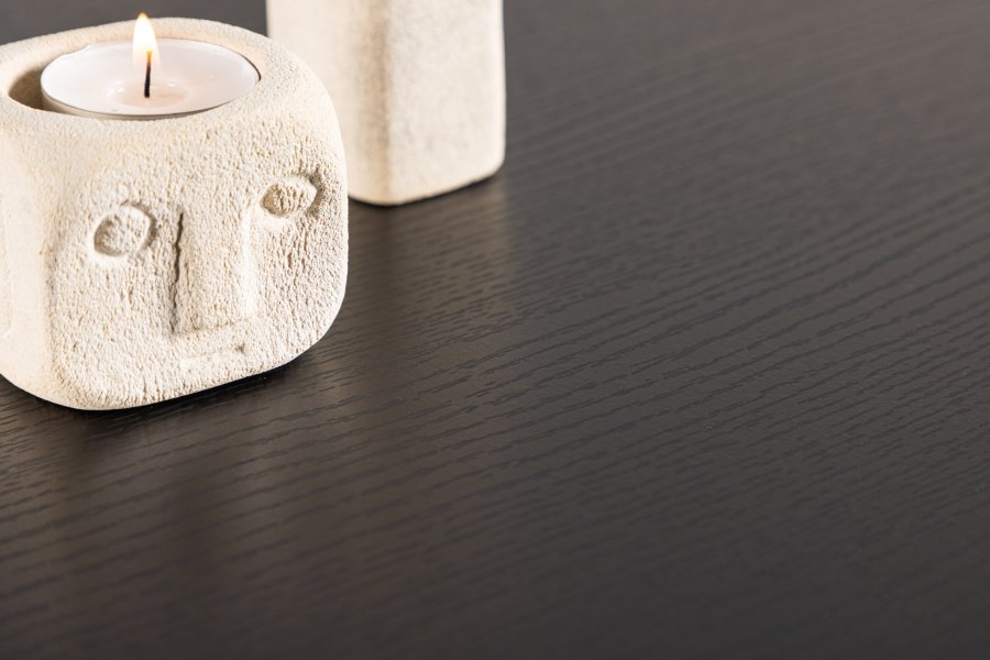 VENTURE DESIGN Olivia salongbord, rektangulrt - svart 3D papir MDF (60x120)