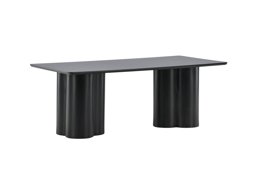 VENTURE DESIGN Olivia salongbord, rektangulrt - svart 3D papir MDF (60x120)