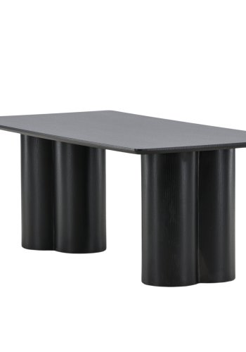 VENTURE DESIGN Olivia salongbord, rektangulrt - svart 3D papir MDF (60x120)