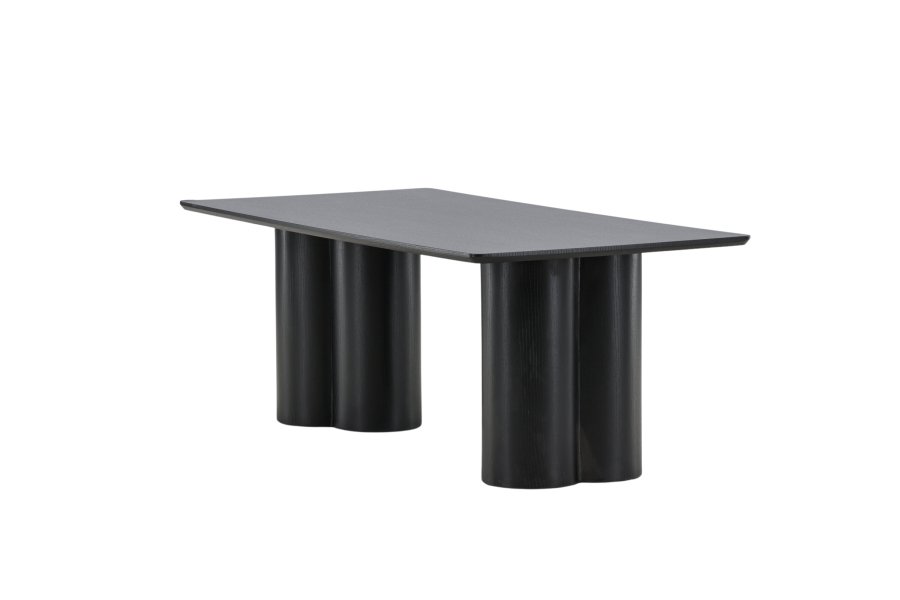 VENTURE DESIGN Olivia salongbord, rektangulrt - svart 3D papir MDF (60x120)