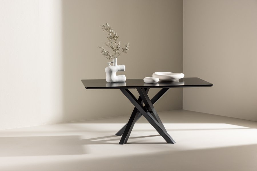 VENTURE DESIGN Piazza salongbord, rektangulrt - svart MDF (60x100)