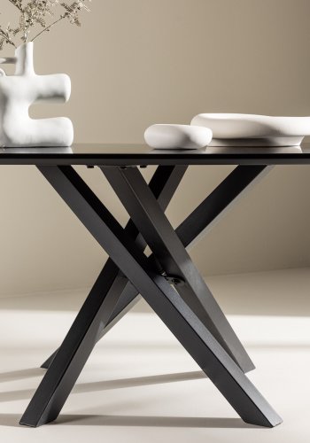 VENTURE DESIGN Piazza salongbord, rektangulrt - svart MDF (60x100)