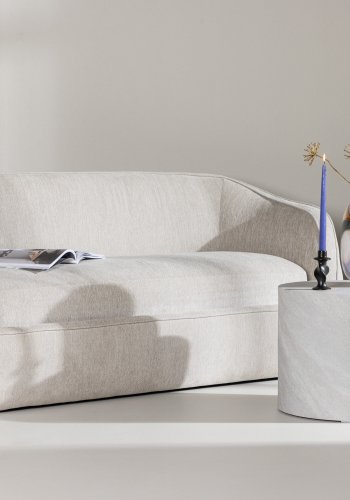 VENTURE DESIGN Elio 3 pers. sofa - lysegr polyester