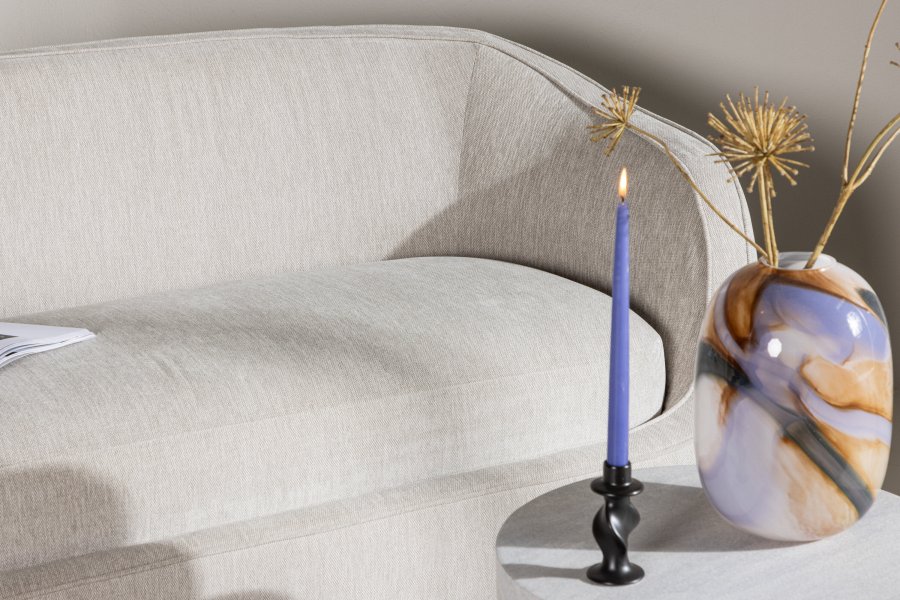 VENTURE DESIGN Elio 3 pers. sofa - lysegr polyester