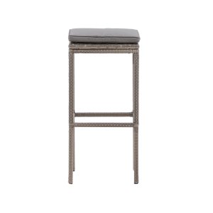 VENTURE DESIGN Alo udendrs barstol, m. fodsttte - gr polyrattan og aluminium