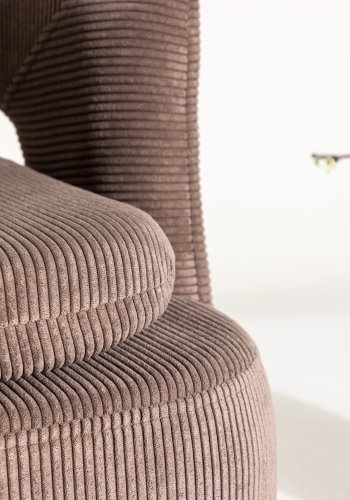 VENTURE DESIGN Laurel lenestol, m. armlen - brun Manchester flyel og stl