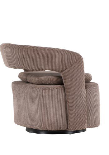 VENTURE DESIGN Laurel lenestol, m. armlen - brun Manchester flyel og stl