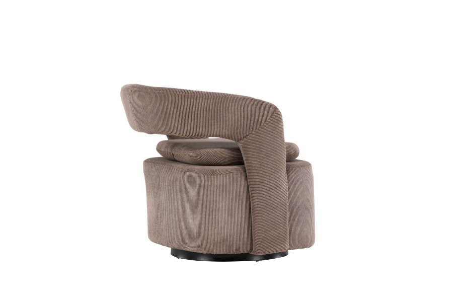 VENTURE DESIGN Laurel lenestol, m. armlen - brun Manchester flyel og stl