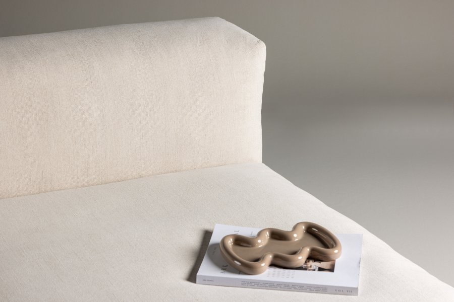 VINN SAMLING Mavi modulsofa medium - beige polyester og tre