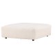 VIND COLLECTION Mavi modulsofapuff, firkantet - beige polyester og tre (105x105)