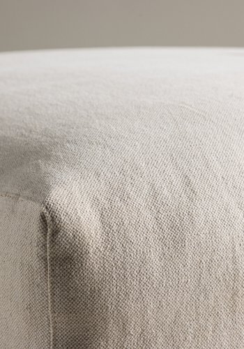 VIND COLLECTION Mavi modulsofapuff, firkantet - beige polyester og tre (105x105)