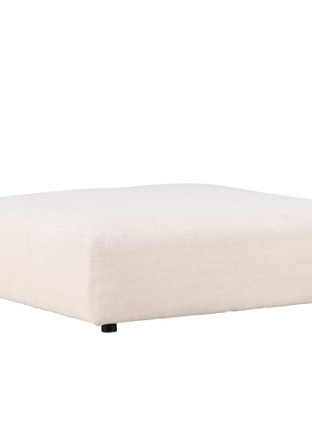 VIND COLLECTION Mavi modulsofapuff, firkantet - beige polyester og tre (105x105)