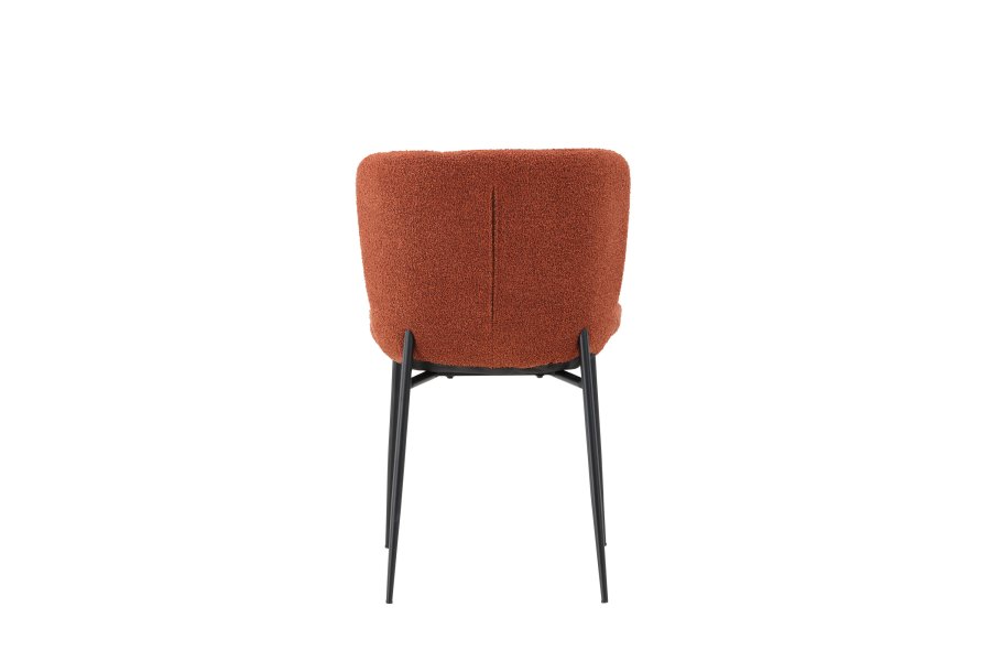 VENTURE DESIGN Modesto spisebordsstole - roasty boucl stof og sort stl