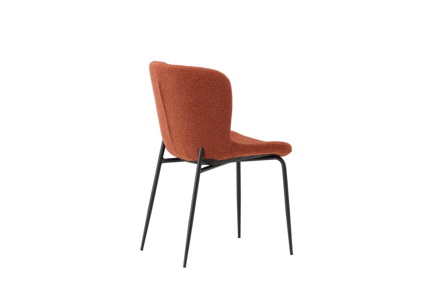 VENTURE DESIGN Modesto spisebordsstole - roasty boucl stof og sort stl