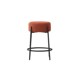 VENTURE DESIGN Tucson Barstol - Svarta ben / Roasty Boucle