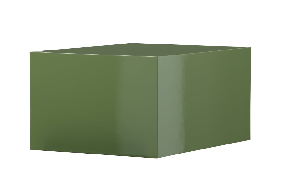 VENTURE DESIGN York lavt salongbord - mrkegrnn / glanset MDF