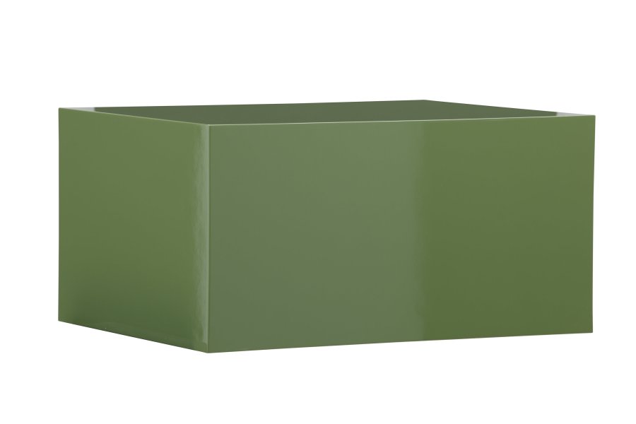 VENTURE DESIGN York lavt salongbord - mrkegrnn / glanset MDF