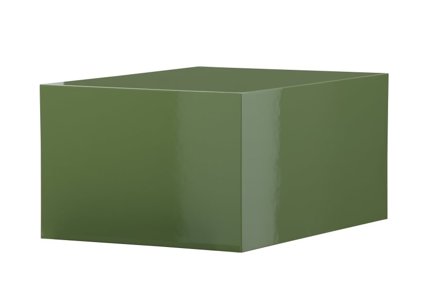 VENTURE DESIGN York lavt salongbord - mrkegrnn / glanset MDF