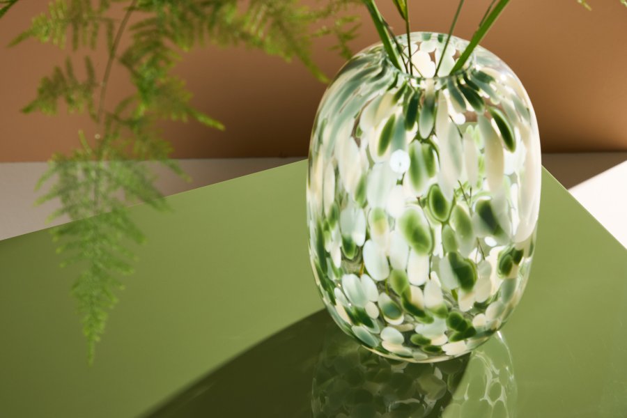 VENTURE DESIGN York lavt salongbord - mrkegrnn / glanset MDF