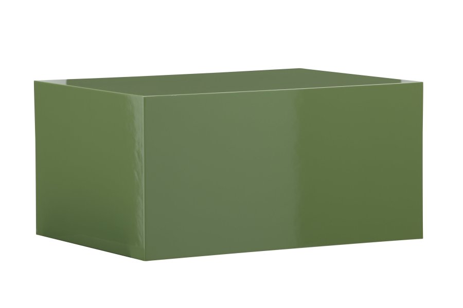 VENTURE DESIGN York lavt salongbord - mrkegrnn / glanset MDF