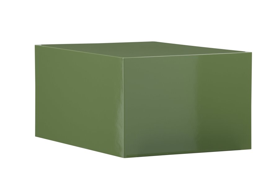 VENTURE DESIGN York lavt salongbord - mrkegrnn / glanset MDF