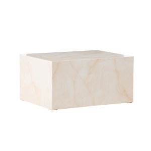 VENTURE DESIGN York Lgt Soffbord - Ljusgul / Marmorliknande MDF