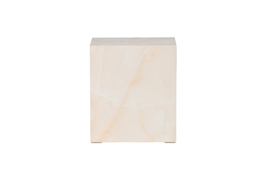 VENTURE DESIGN York hyt salongbord - lys gul / marmorlignende MDF