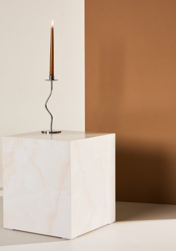 VENTURE DESIGN York hyt salongbord - lys gul / marmorlignende MDF