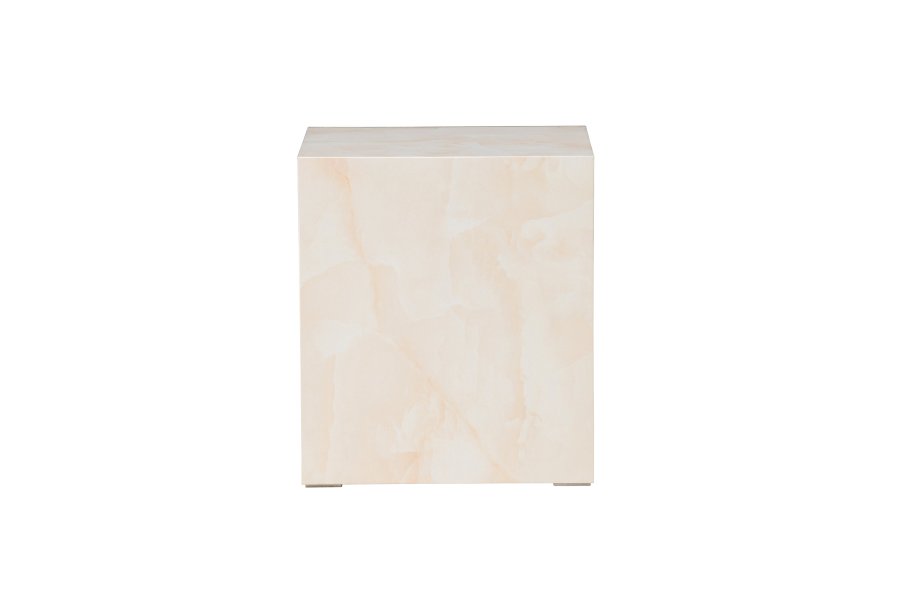 VENTURE DESIGN York hyt salongbord - lys gul / marmorlignende MDF