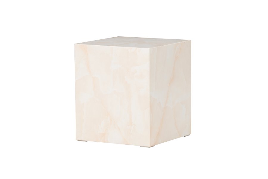 VENTURE DESIGN York hyt salongbord - lys gul / marmorlignende MDF