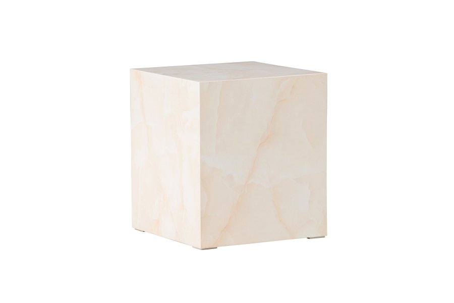 VENTURE DESIGN York hyt salongbord - lys gul / marmorlignende MDF