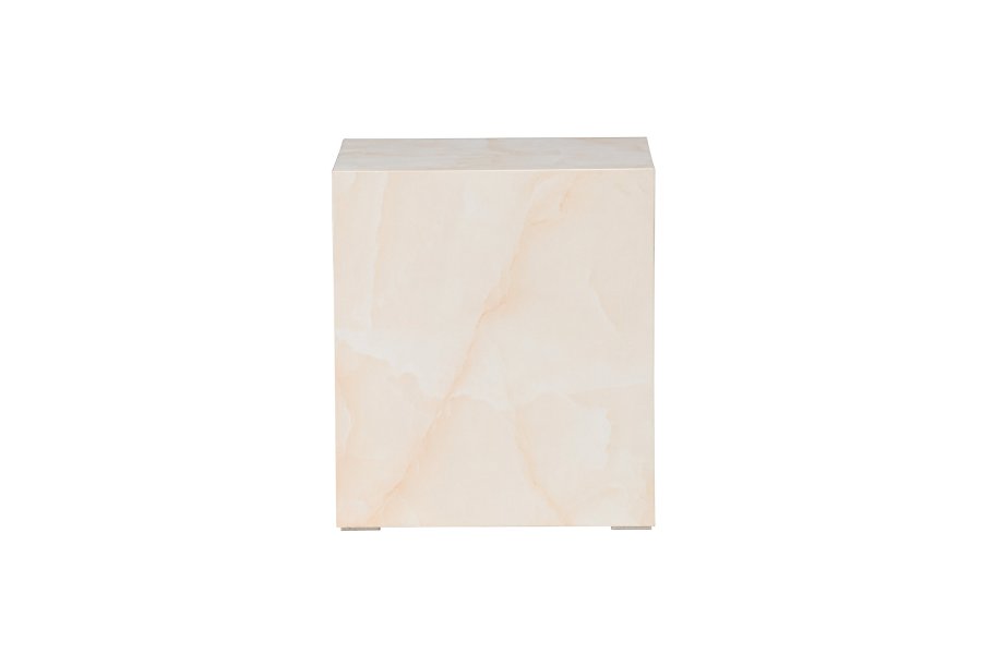 VENTURE DESIGN York hyt salongbord - lys gul / marmorlignende MDF