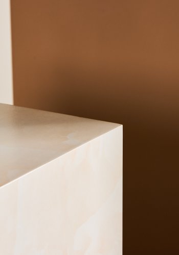 VENTURE DESIGN York hyt salongbord - lys gul / marmorlignende MDF